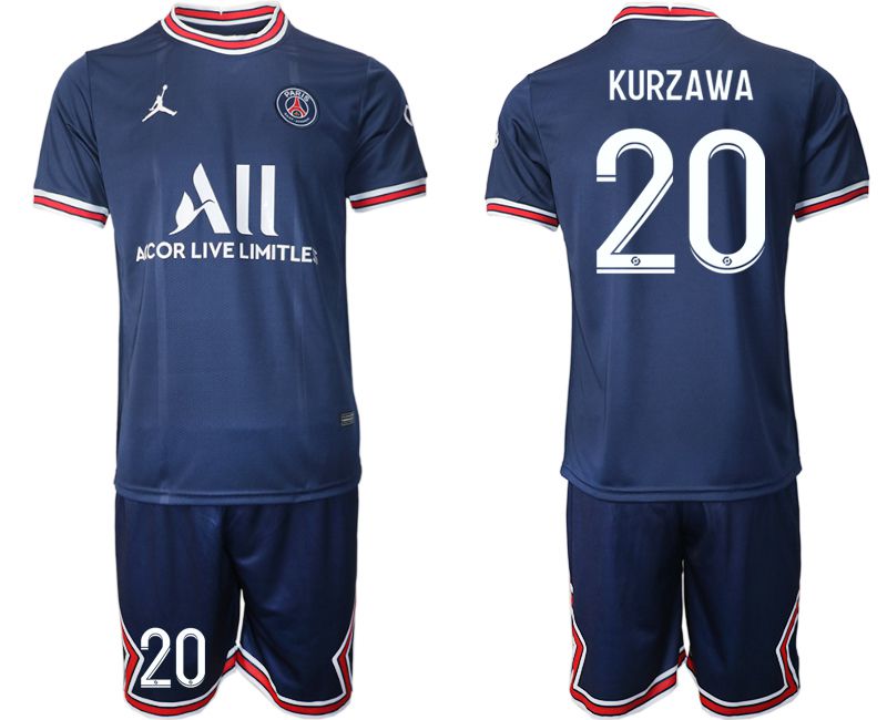 Men 2021-2022 Club Paris St German home blue #20 Soccer Jersey